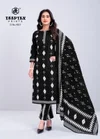 Aaliza Black & White Vol 4 By Deeptex Readymade Kurti Pant With Dupatta